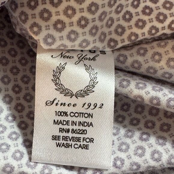 Cactus Shirt Mens Size Large Button Up Geo print Slim Fit Cotton Preppy light - Picture 9 of 10